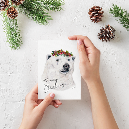 Postkarte "Beary Christmas" Classic