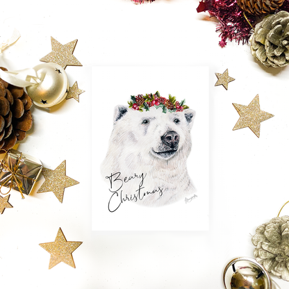 Postkarte "Beary Christmas" Classic